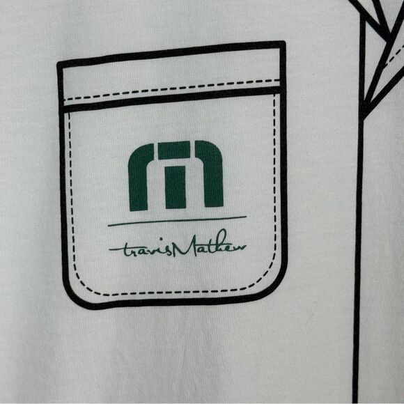 Travis Mathew Catch Up White Graphic Tee M - Picture 2 of 8